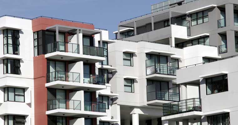 Soundblock products reduce noise in apartment blocks