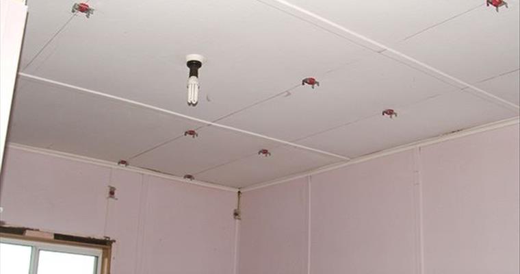 Isolation mounts on ceilings and walls