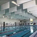 Stratocell Whisper installed on the ceiling in the public pool, Central Coast Mariners FC, Tuggerah, NSW