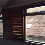 SoundBlock; Acrylic Magnetic window with cedar timber reveal extension to relocate shutters