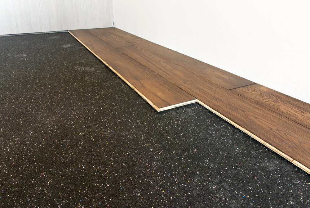 Acoustamat under floating timber flooring