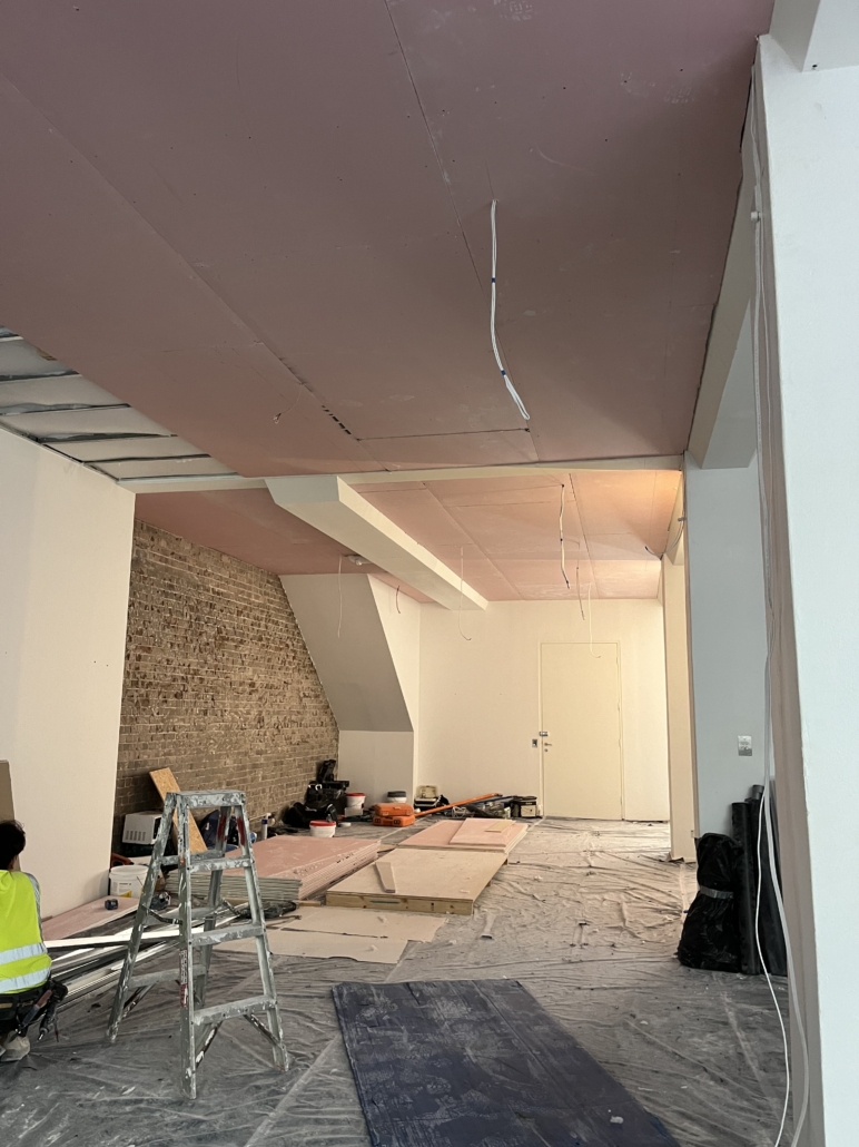 Barrierboard and Absorb products installed