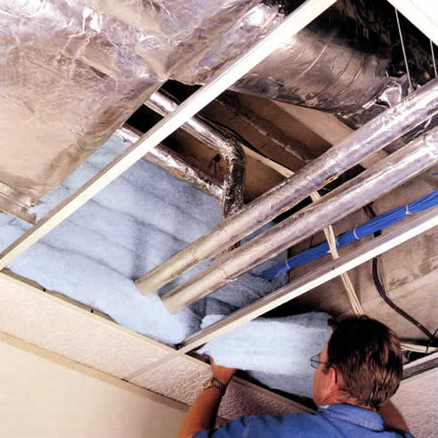 Easy Baffle product installed in ceiling