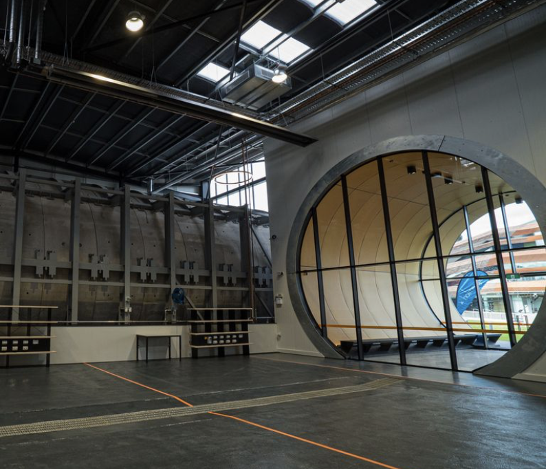 Whisper FR Black Tunnelling Training Centre Melbourne Australia Whisper installed on walls for Tunnel training centre, Melbourne, Australia